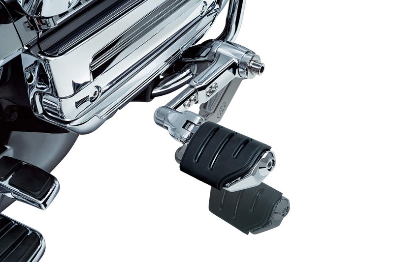 Kuryakyn 4081 Motorcycle Foot Control: Ergo III Cruise Mounts with Trident Dually ISO Pegs for 2001-17 Honda Gold Wing GL1800, F6B, and Valkyrie Motorcycles, Chrome - Image 5