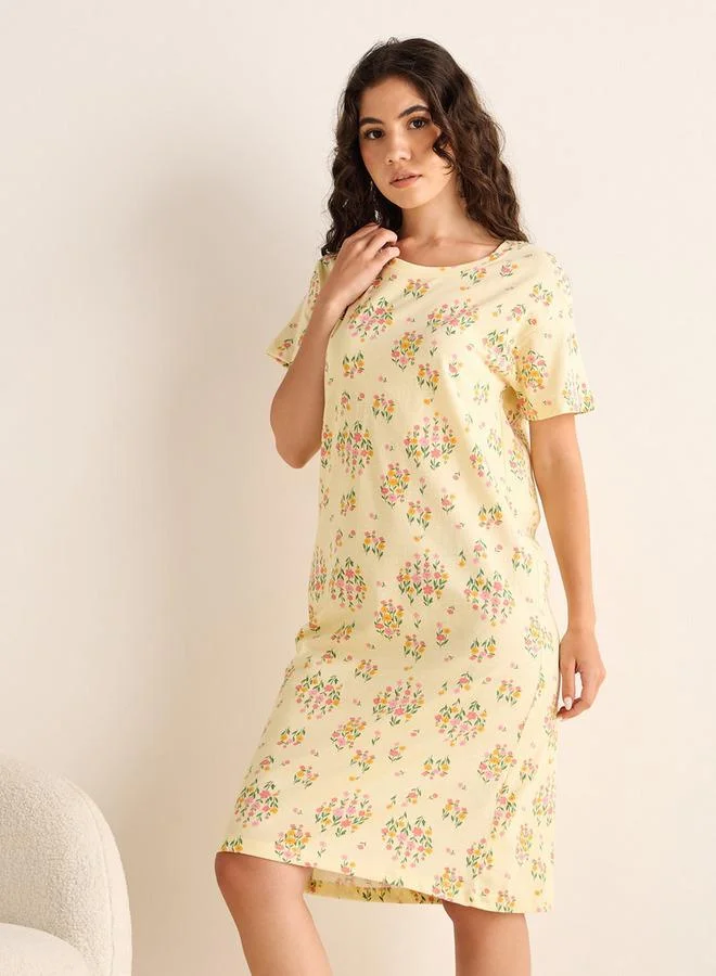 Splash FAV Floral Print Night Dress