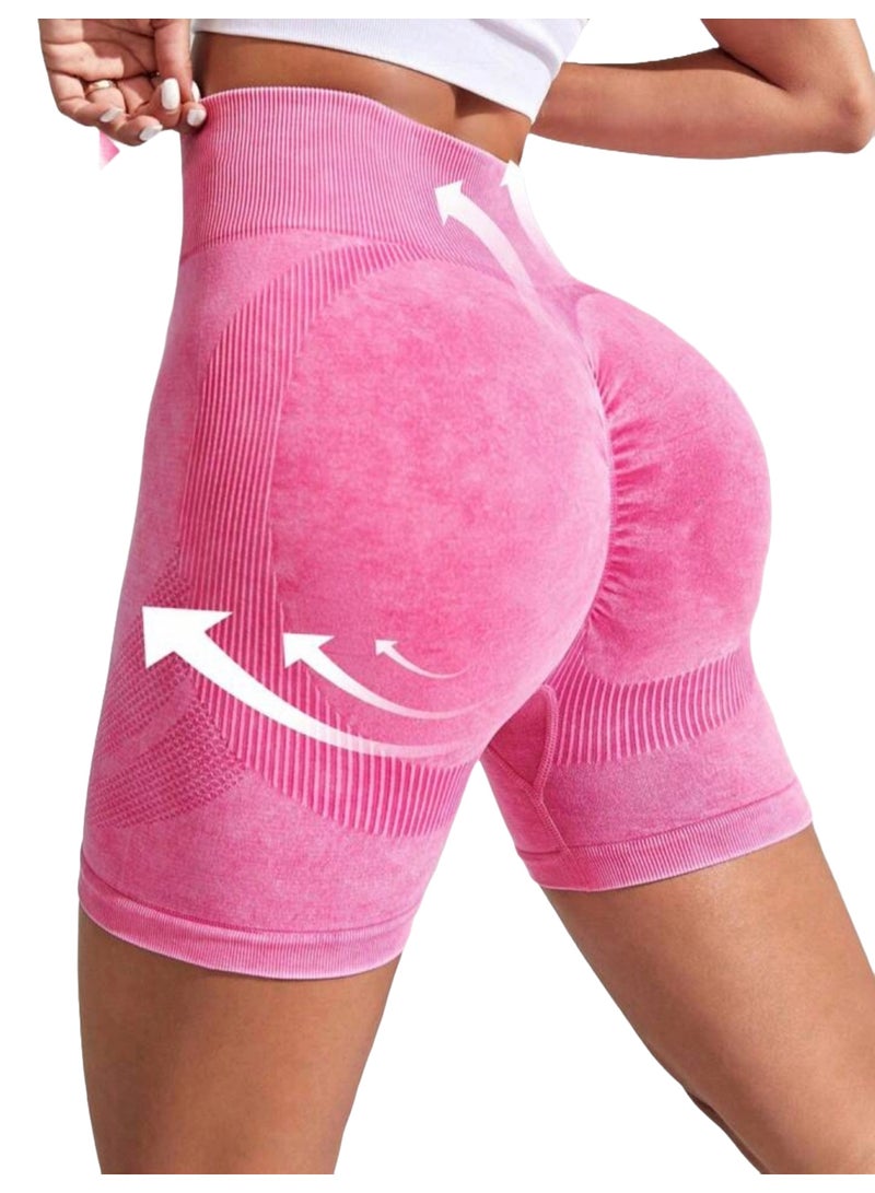 Sweet Cathy Yoga Shorts Seamless High Waist Scrunch Butt Lift Sports Tummy Control Stretcable Compression Fitness Gym for Women - Image 1