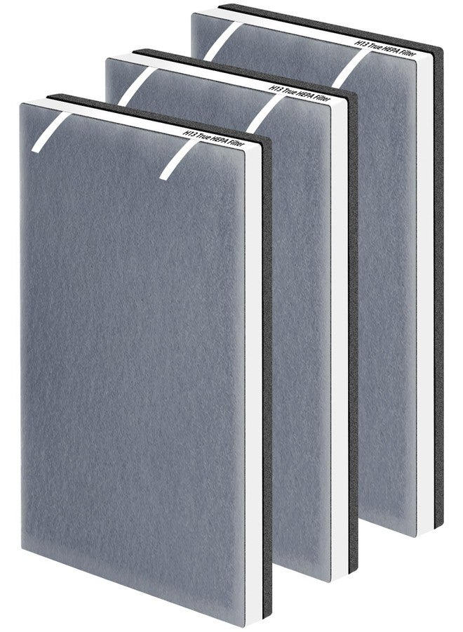 Pulluty Vital 100 True HEPA Replacement Filter for LEVOIT Vital 100 Air Purifier,3-in-1 H13 HEPA High-Efficiency Activated Carbon Filter,Vital 100-RF,3 Pack,White - Image 1