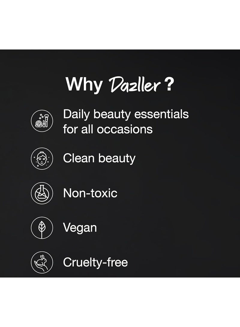 Dazller All Day Lipcolour Quick Dry|Moisturizing Kokum Butter|Non-Transfer & Smudge-proof|8hr stay|Liquid Lipstick for Women|QDLC027 Black Honey|6g - Image 3