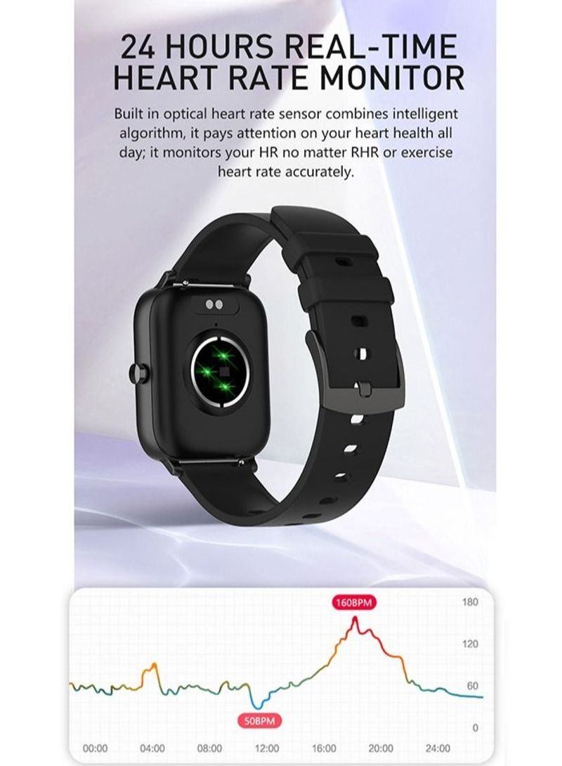 NIBEMINENT 5.1 Bluetooth Calling Smart Watch Black - Image 3