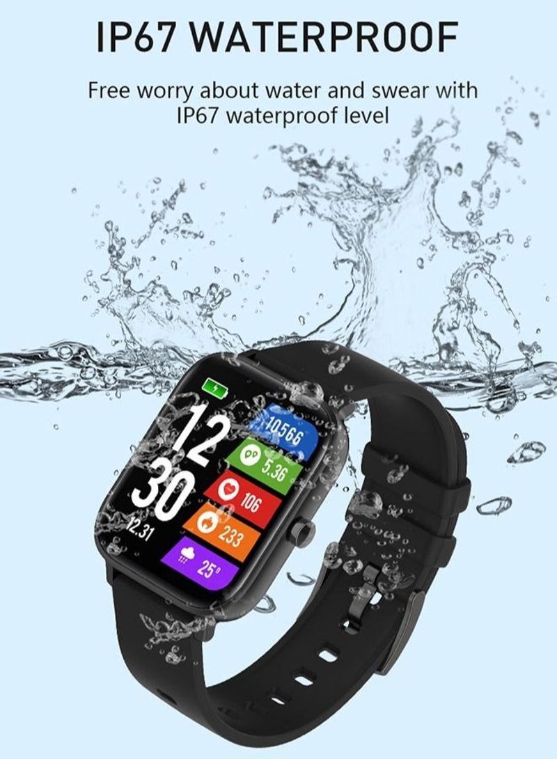 NIBEMINENT 5.1 Bluetooth Calling Smart Watch Black - Image 2