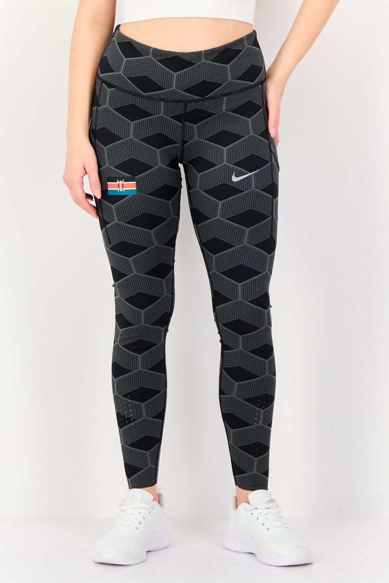 Nike Women Tight Fit Running Leggings, Multicolor - Image 1
