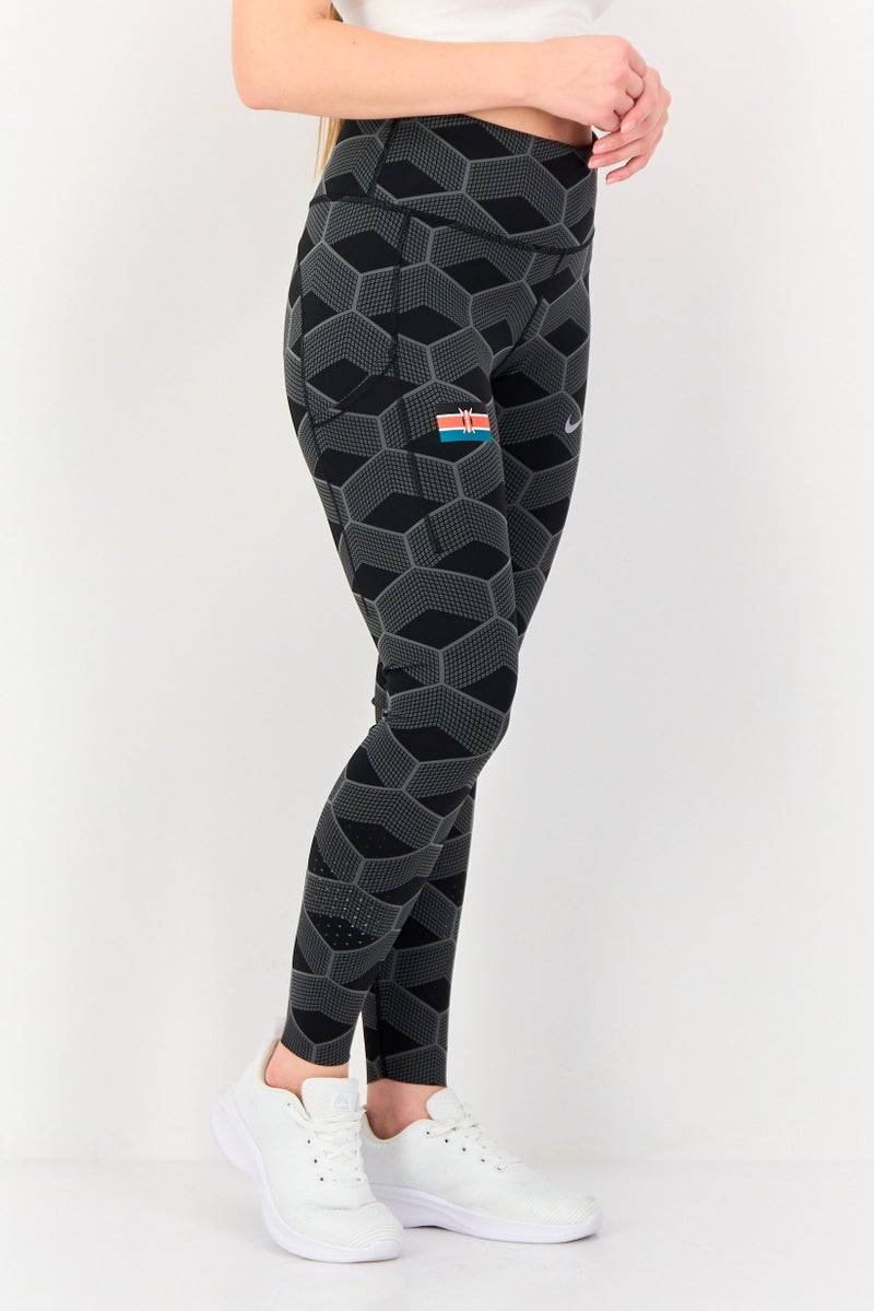 Nike Women Tight Fit Running Leggings, Multicolor - Image 4