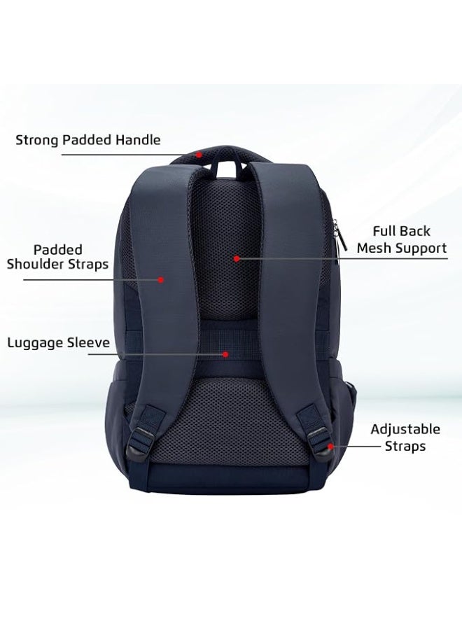 Safari Compact Formal Office Laptop Bag, Luggage Trolley Sleeve, Front Pocket, Backpack for Men and Women, College Bag for Boys and Girls - Image 2