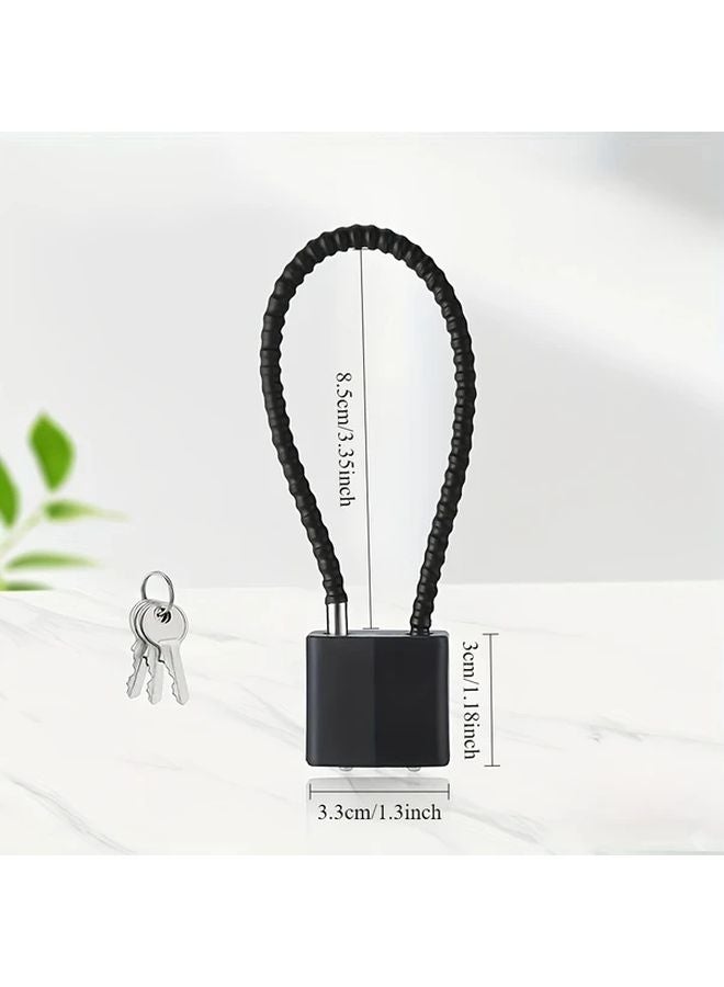 2pcs Heavy Duty Steel Cable Padlocks Anti Theft Color Coded Keys Secure Cabinet Lock - Image 4