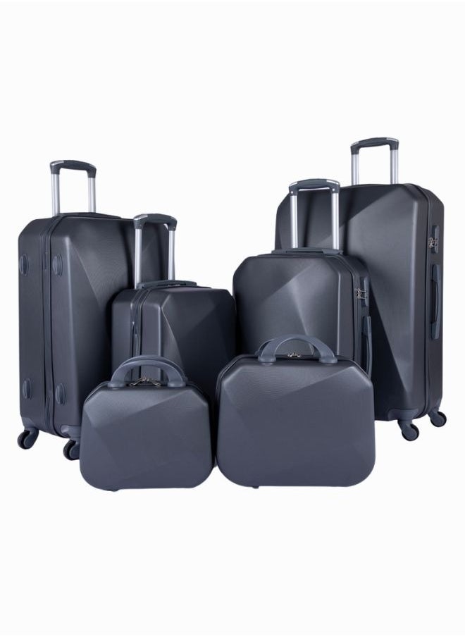 LIMRA - 6-Piece Trolley Bags Luggage Set Grey - Image 1