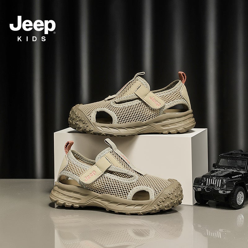 Jeep Children'S Sandals 2025 Boys Tracing Shoes Convenient Velcro Women'S Shoes All-Match Girls Sandals - Image 4