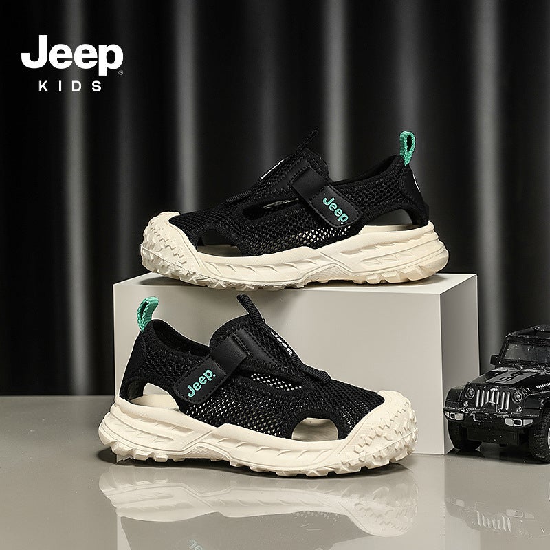 Jeep Children'S Sandals 2025 Boys Tracing Shoes Convenient Velcro Women'S Shoes All-Match Girls Sandals - Image 3