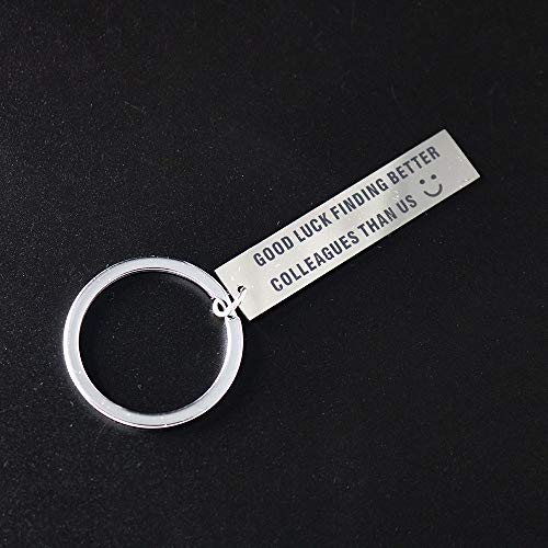 Meiligo® Colleague Leaving Gift Good Luck Finding Better Colleagues Than Us Keychain Coworker Farewell Gift Goodbye Gift (Resignation Gift) - Image 3