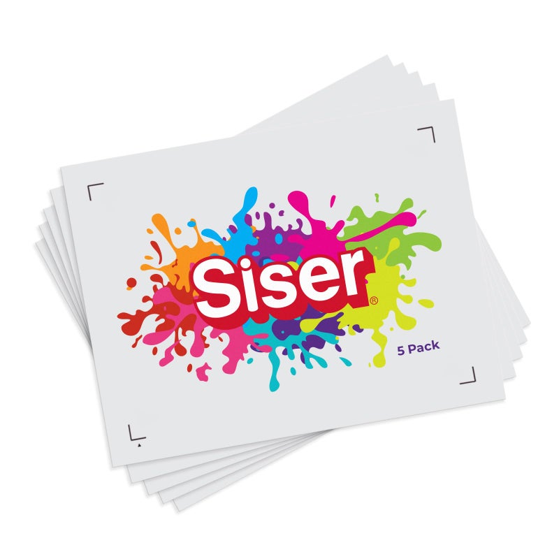 SISER SISER EasyColor DTV 84 x 11 Sheets  Inkjet Printer Compatible Heat Transfer Vinyl 5 Sheets - Image 1