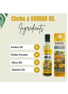 AMALICO Amalico Chebe Powder for Hair Growth 2-in-1 Karkar Oil- 250ml  - Image 3