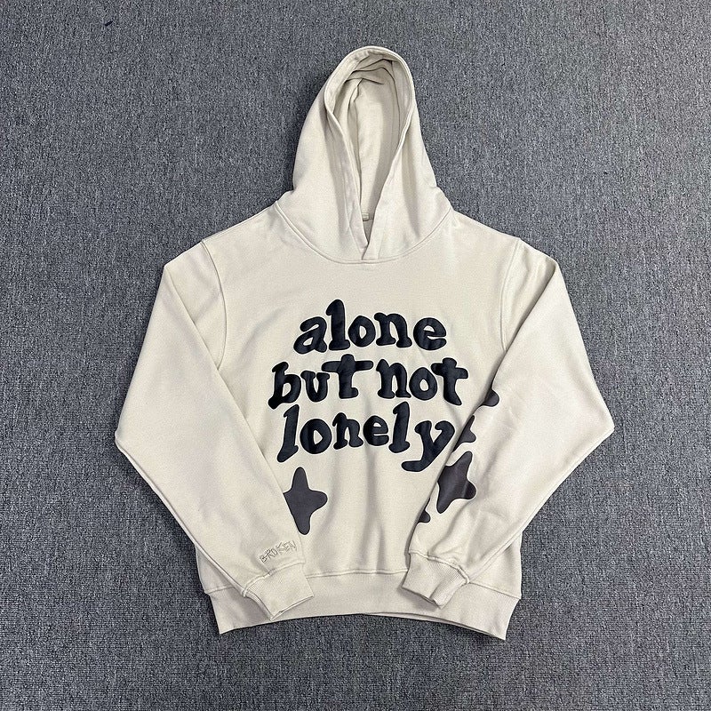 Broken Planet Casual Hoodie  Sweatpants Set AWW168-apricot 