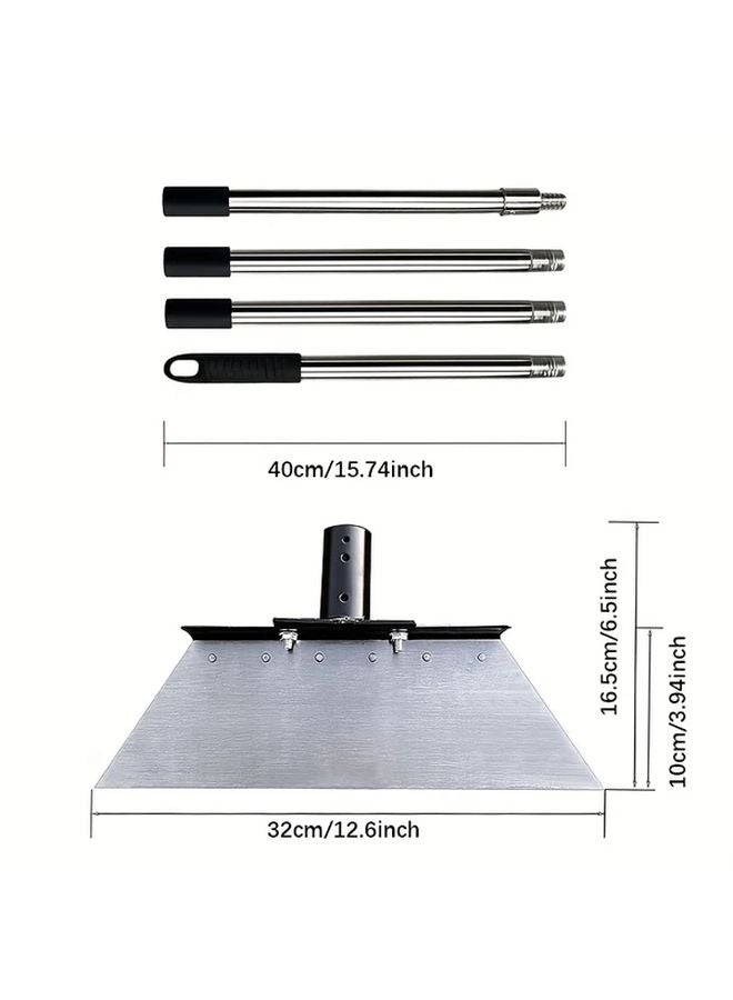 69 Inch Adjustable Telescopic Garden Cleaning Shovel Heavy Duty Multi Functional Tool - Image 4