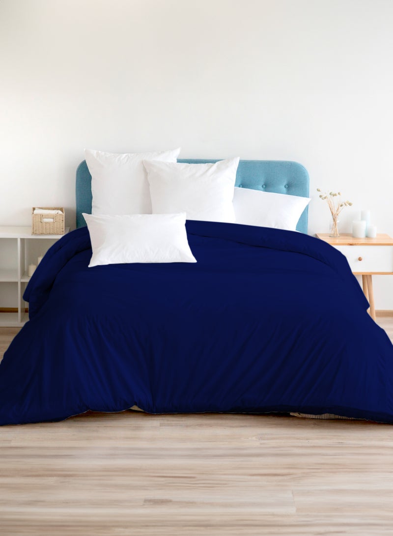 طاب مساؤك بطانية صوف مزدوجة فائقة النعومة والدفء - 310 جرام لكل متر مربع، ناعمة ودافئة للغاية، مناسبة لجميع المواسم - 220 × 240 سم، لون أزرق - بطانية مريحة من الألياف الدقيقة للأريكة وغرفة النوم - Image 2