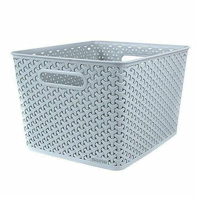 BRUSHFINCH Multipurpose Storage Baskets Big with Lid for KitchenBooks PlasticSet of 1 355 x 296 x 22 cm1 - Image 2