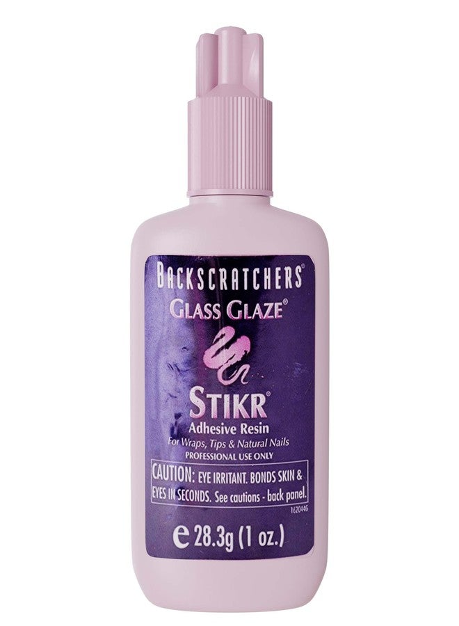 Backscratchers Glass Glaze Stikr Resin - Nail Wrap Adhesive for Tips, Extensions, and Charms - Image 1