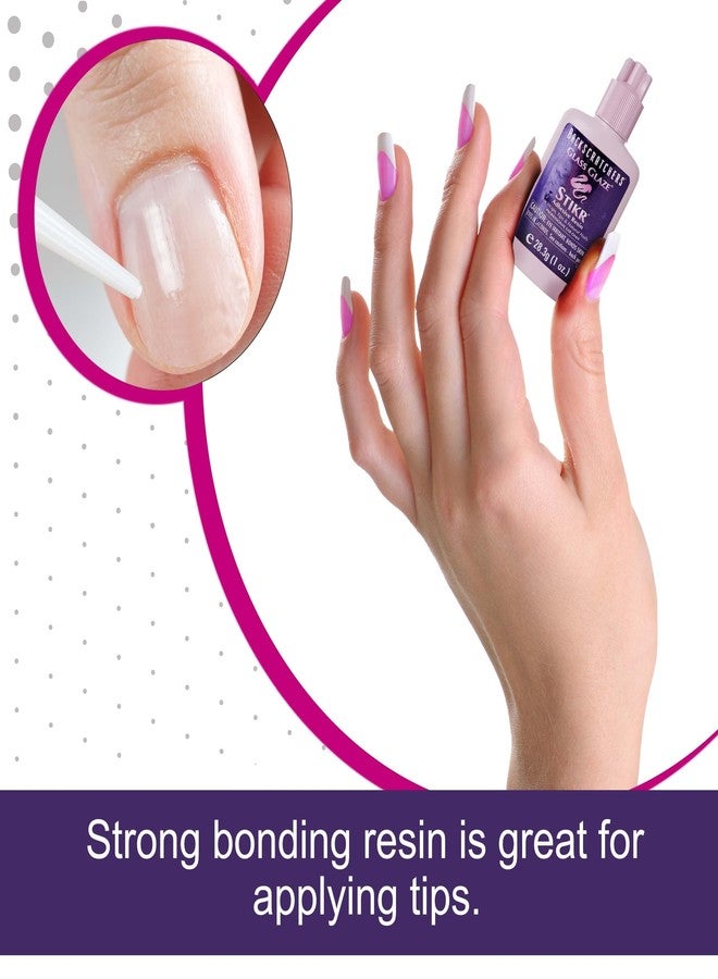 Backscratchers Glass Glaze Stikr Resin - Nail Wrap Adhesive for Tips, Extensions, and Charms - Image 3