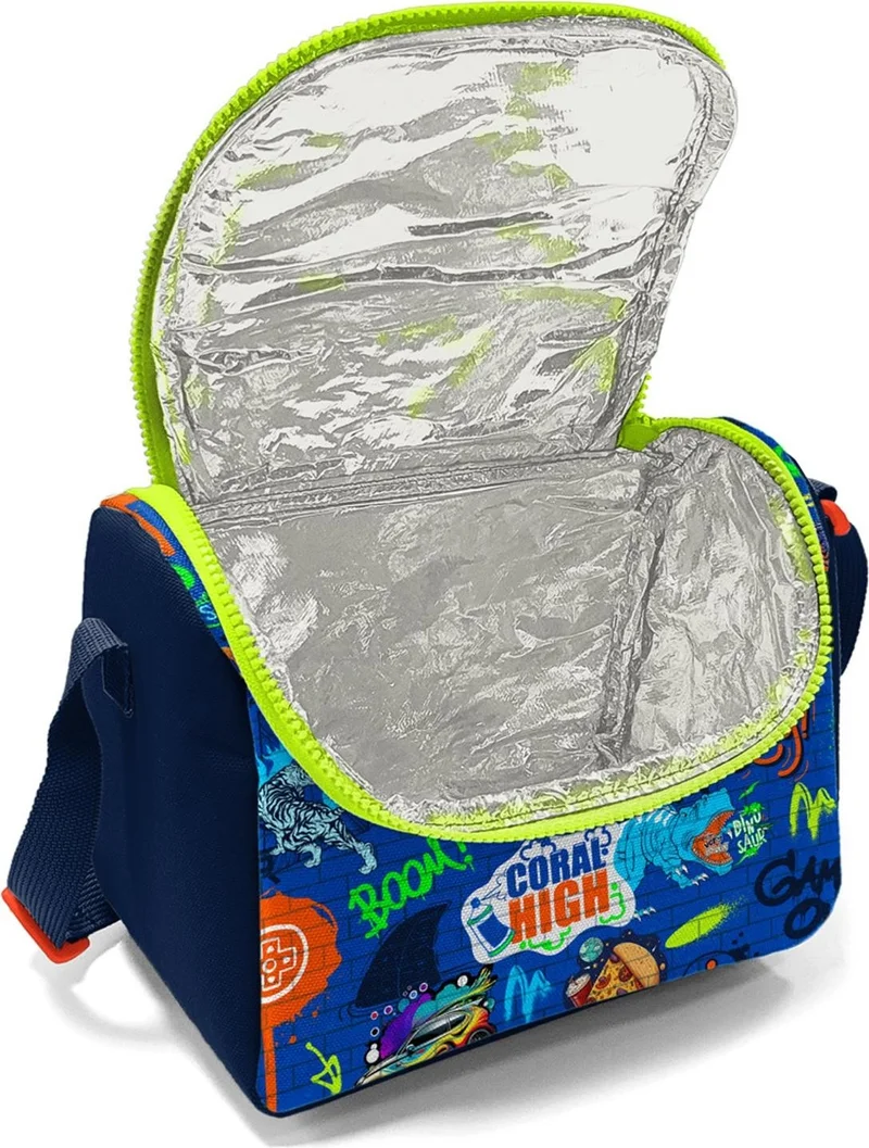 كورال هاي Kids Saks Graffiti Patterned Thermo Lunchbox 11767