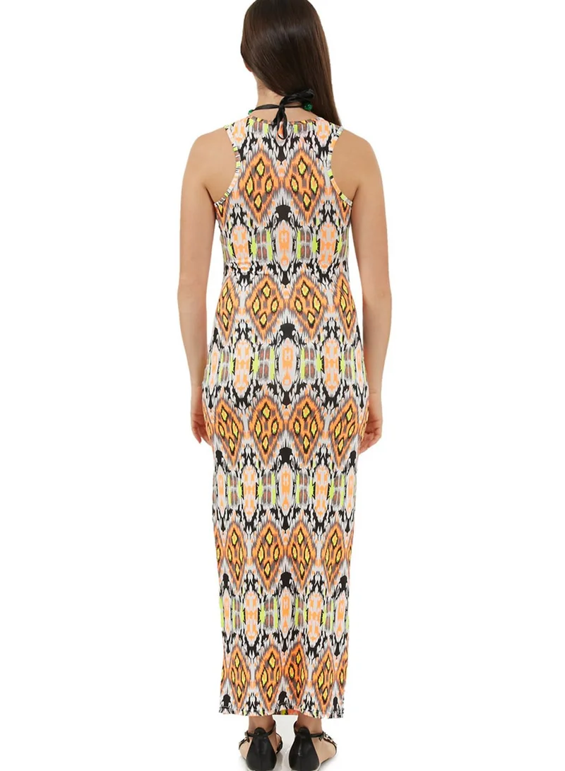 Ginger Aztec Print Maxi Dress