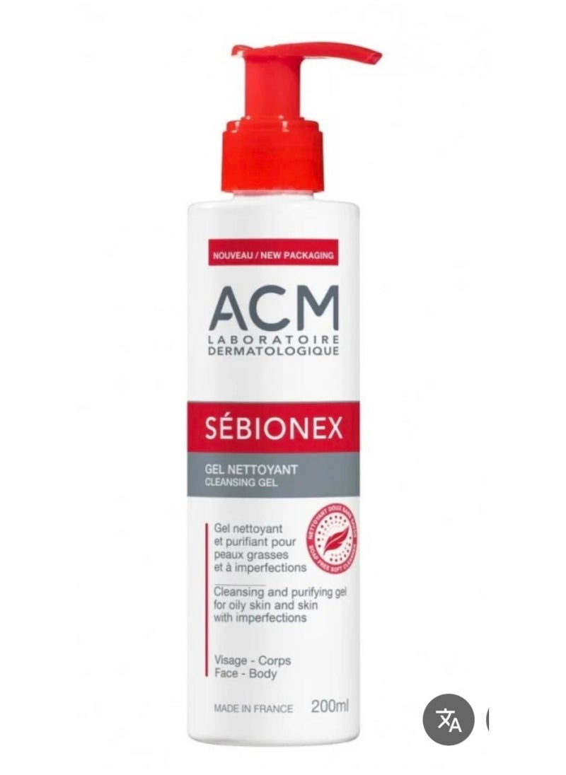 ACM ACM Sebionex Cleansing Gel for Oily Skin 200 ml 
