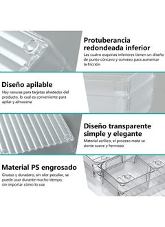 Occuwzz 25PCS Drawer Organizer Space Saving Transparent Plastic Storage Box Suitable for Desk Tool Box Dresser  - Image 5