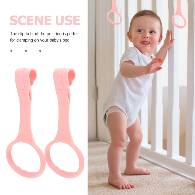 Baby Playpen Pull Up Rings for Walking Exercises Assistant Crib for Infant Toddler - Image 3