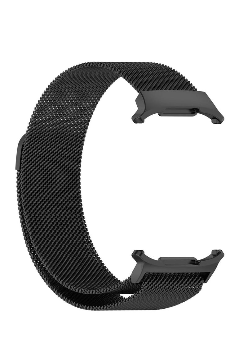 Compatible with Samsung Galaxy Watch 7 Ultra 47mm Band (2024) for Men Women Stainless Steel Magnetic Metal Milanese Loop Mesh Replacement Wristband (Black) - Image 5