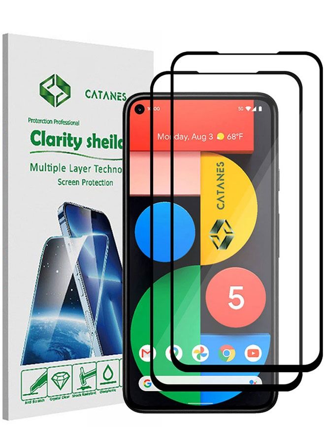 CATANES 2 Pack For Google 5 Tempered Glass Screen Protector Full Glue Back - Image 1