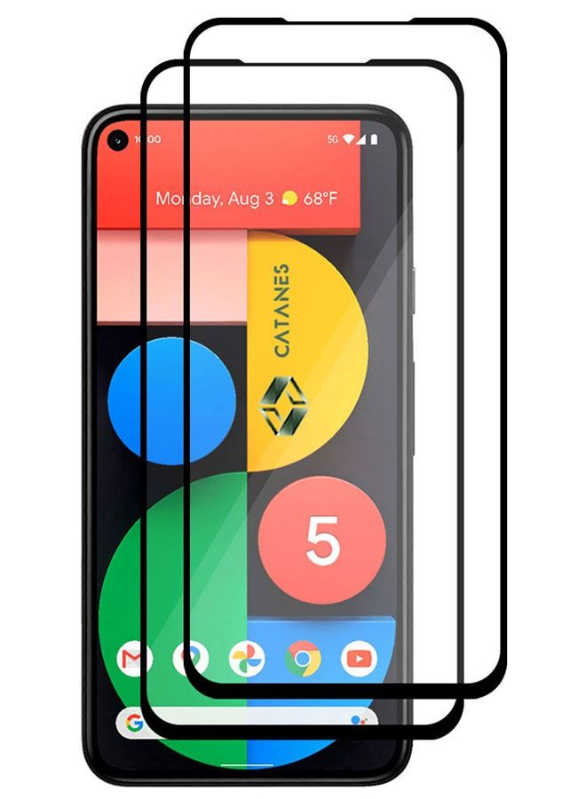 CATANES 2 Pack For Google 5 Tempered Glass Screen Protector Full Glue Back - Image 2