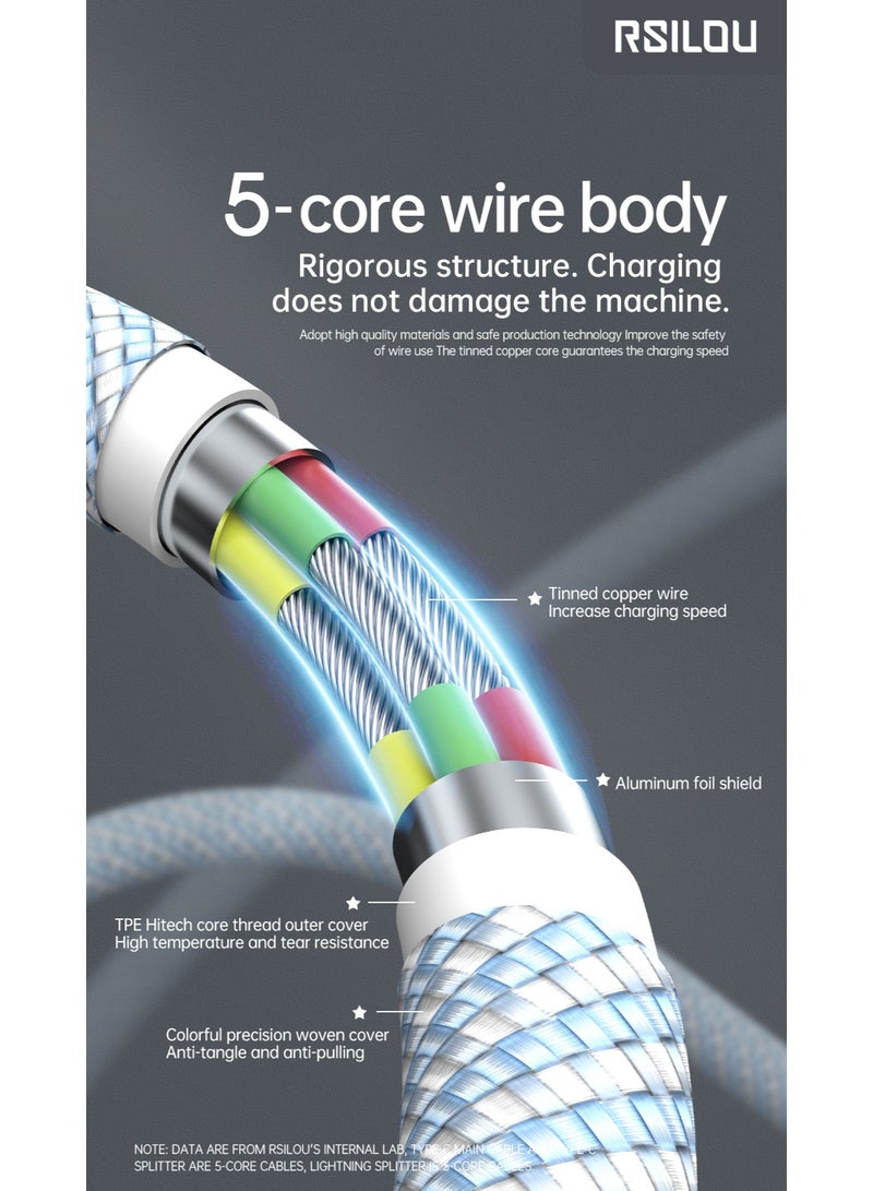 rsilou Type-C to Type-C Fast Charging Data Cable (100cm) - Image 1