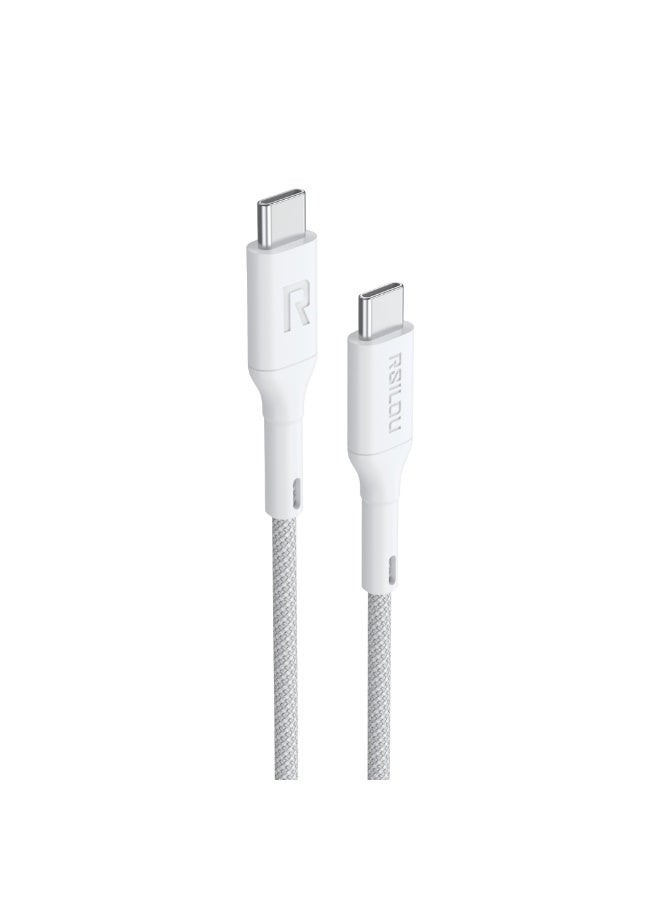 RSILOU-R2026 Type-C to Type-C Fast Charging Data Cable – 100cm, High-Speed Charging & Data Transfer, Tangle-Free - Image 2
