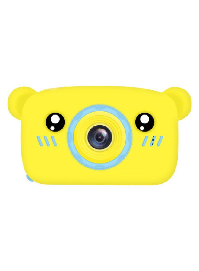 Generic X9 HD Digital Gift With Cartoon Protective Cover Mini Camera Manufacturers Children's Camera-Body Color:Hd Yellow Bear  - Image 1