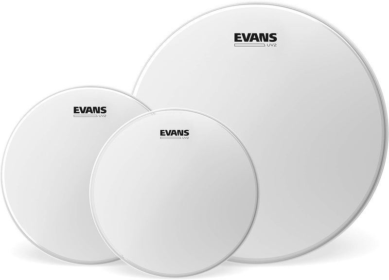Evans UV2 Coated Drumhead Tom Pack - Rock (10", 12", 16") - Image 1