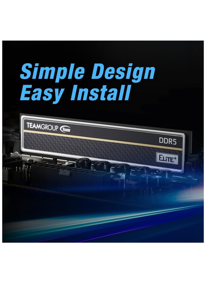 ذاكرة رام DDR5 ايليت بلس من تيم جروب، 16 جيجابايت، 6000 ميجاهرتز