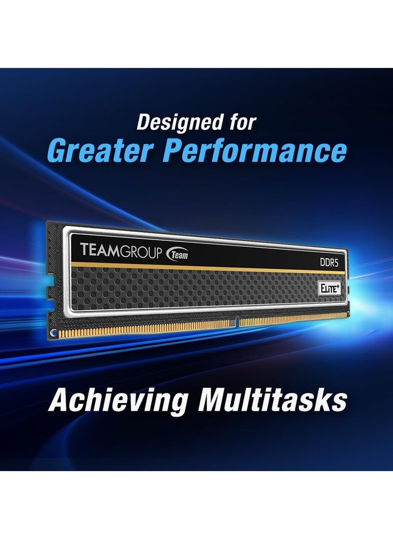 ذاكرة رام DDR5 ايليت بلس من تيم جروب، 16 جيجابايت، 6000 ميجاهرتز