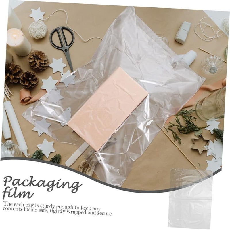 Clear PVC Heat Shrink Wrap Bags 200Pcs for DIY Crafts Packaging Bottles Shoes Ornaments - Image 3