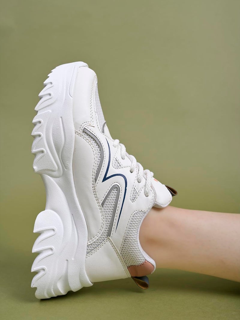 Shoetopia أحذية جري نسائية من شوتوبيا مع أربطة - Image 2