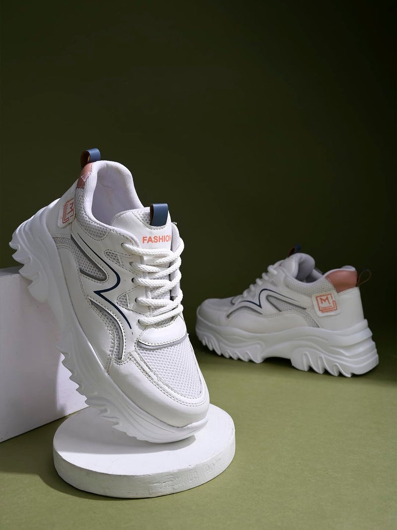 Shoetopia أحذية جري نسائية من شوتوبيا مع أربطة - Image 5