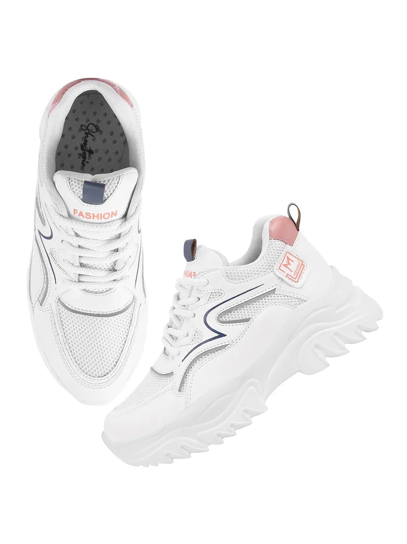 شوتوبيا Shoetopia Women  Low-Top Sneakers – Graphic Print Casual Shoes for Girls & Women, Lace-Up Streetwear Trainers Gym Shoe