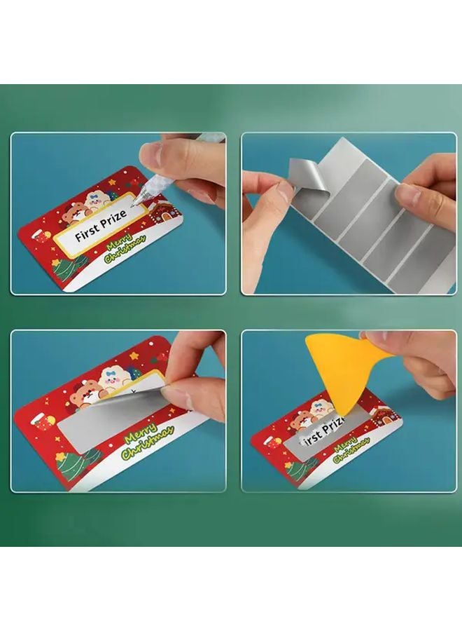 80 Pcs Christmas Scratch Cards With Golden Tickets Reveal Hidden Messages For Festive Parties - Image 5