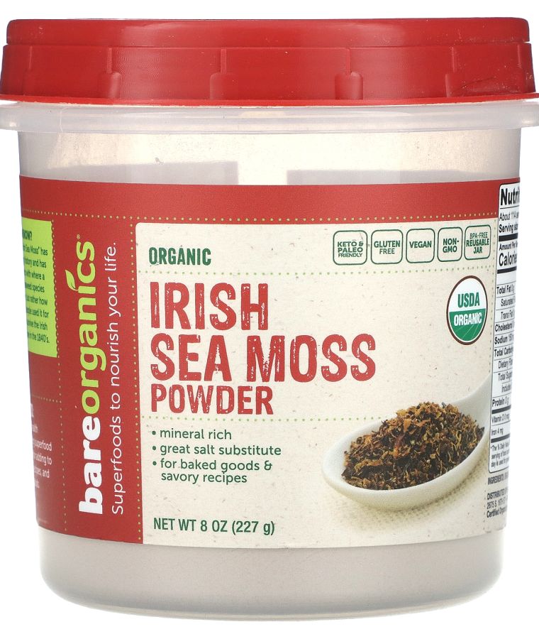 Organic Irish Sea Moss Powder 8 oz (227 g)