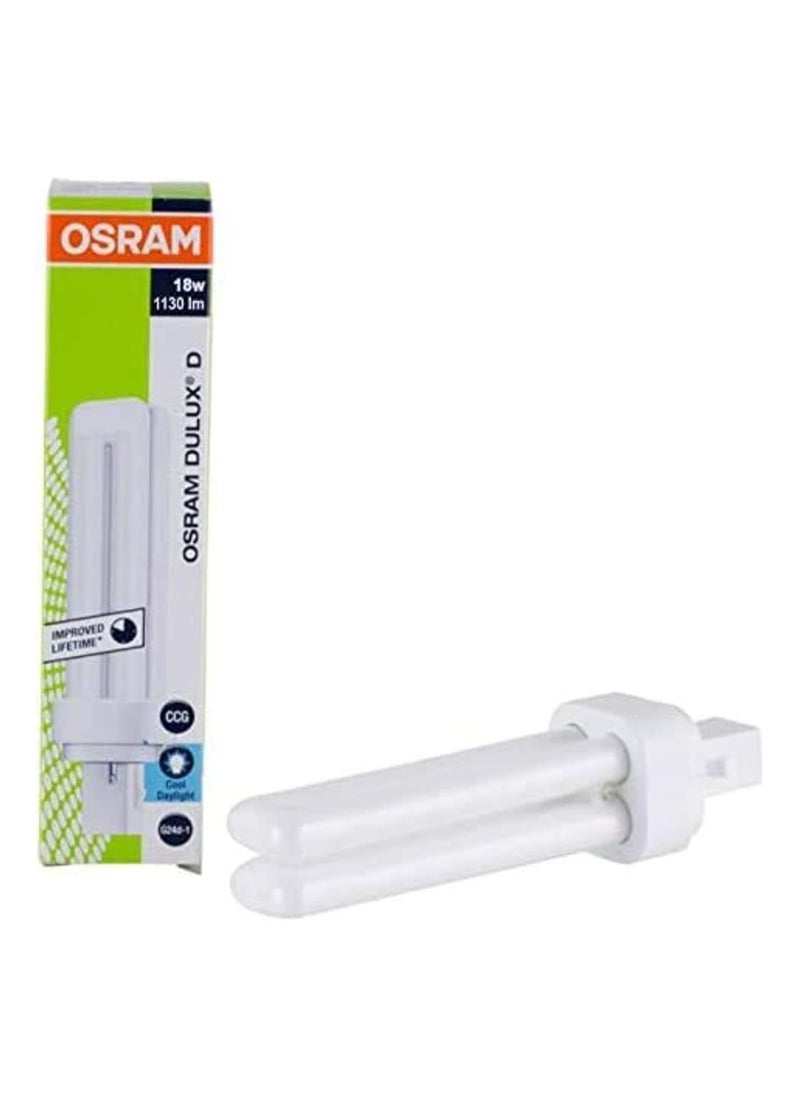أوسرام مصباح فلورسنت CFL متين طويل الأمد من Osram على شكل مستطيل للديكور المنزلي - عبوة من 4 قطع بقوة 18 وات - ضوء النهار  - Image 3