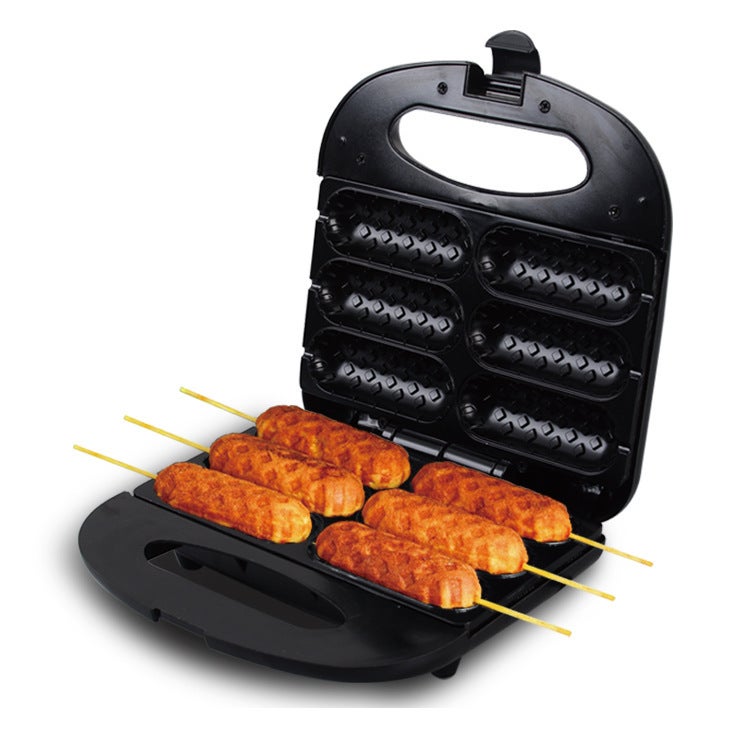 Corn Dog Sausage Machine Double Sided Heating 750W Dog Machine Mini Waffle Machine Breakfast Machine - Image 1
