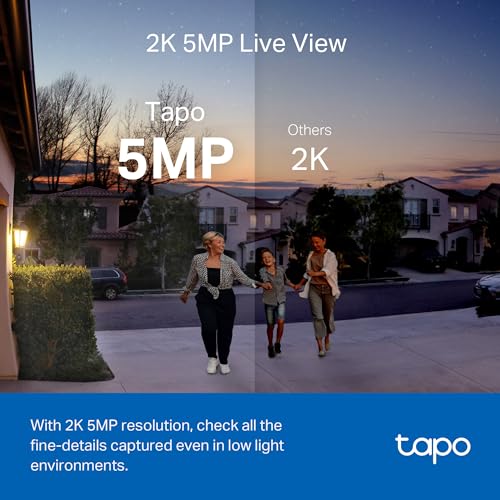 Tapo TP-Link Smart Video Doorbell Camera, Chime Included, 2K 5MP, Color Night Vision, 2-Way Audio, Free AI Detection, Cloud/SD Card Storage, Works w/Alexa & Google Home, D230S1 - Image 2