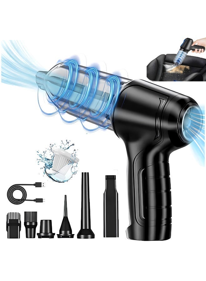 Wireless Car Vacuum Cleaner Rechargeable Handheld Air Duster For Car, Office, Pet Hair, Home Dust Removal Cleaning Portable Mini Vacuum Cleaner - Image 1