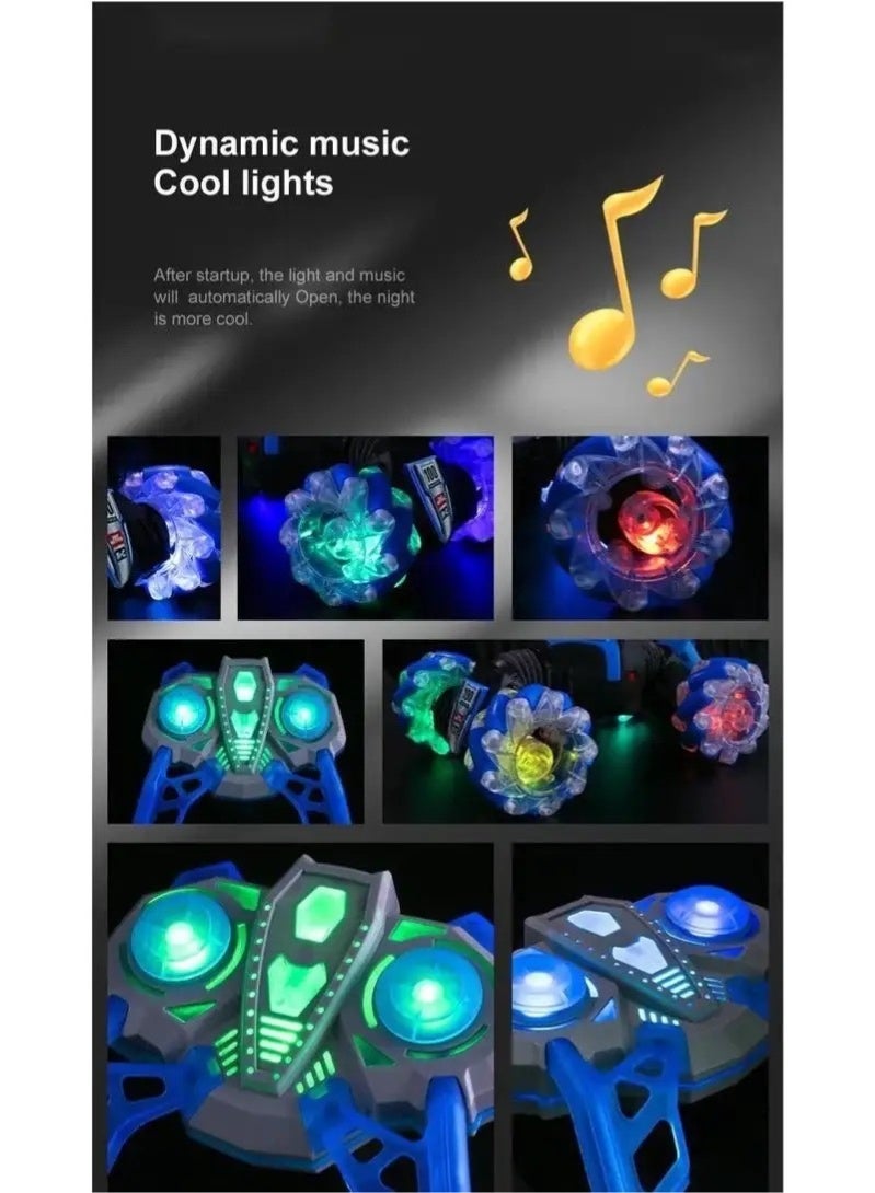 أبيكس RC سيارة حيلة سيارات التحكم عن بعد RC ساعة لفتة الاستشعار لعبة سيارة كهربائية - انقلابات 360°，جميع التضاريس، أضواء LED، هدية للأولاد والبنات - Image 3