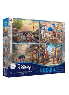 Ceaco Ceaco - 4 in 1 Multipack - Thomas Kinkade - Disney - Mickey & Minnie - (4) 500 Piece Jigsaw Puzzles  - Image 5