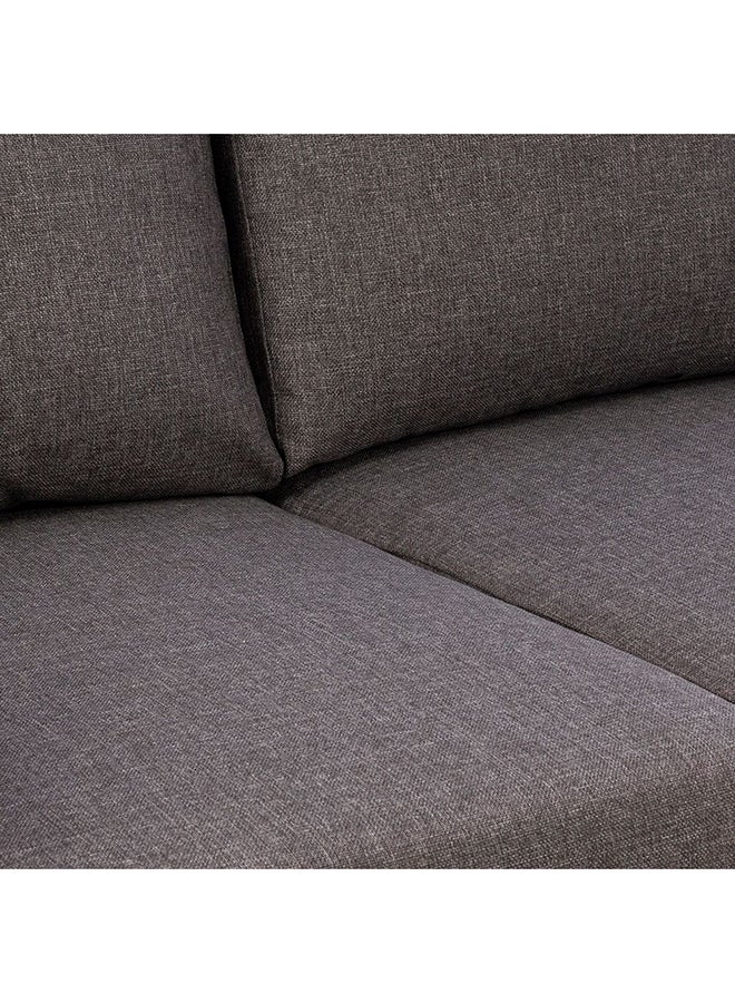 DANUBE HOME London 3 Seater Fabric Sofa | Modern Design Three Seat Sofas | Comfortable Living Room Furniture L193.5xW93.5xH95cm - Ash Grey - Image 5